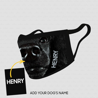 Personalized Dog Gift Idea - The Whole Black Dog For Dog Lovers - Cloth Mask